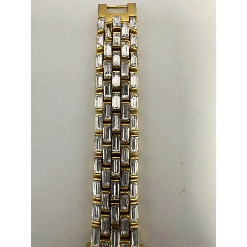 Xanadu Pave Crystal New‎ Battery Ladies MOP Watch 19MM 7.25